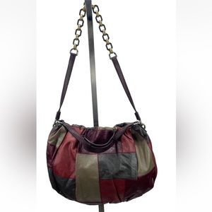 DOLCE & GABBANA Multicolor Patchwork Leather Miss Night Day Hobo Shoulder Bag